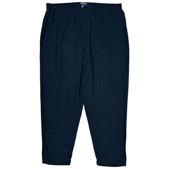 EUC Women's EILEEN FISHER Georgette Crepe Silk Pull-On Pant | Size PL - Picture 2 of 6